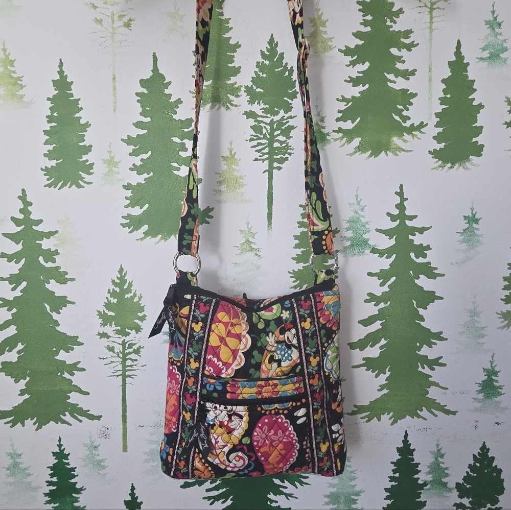 Vera Bradley Disney Parks Midnight With Mickey Hipster Crossbody Bag.